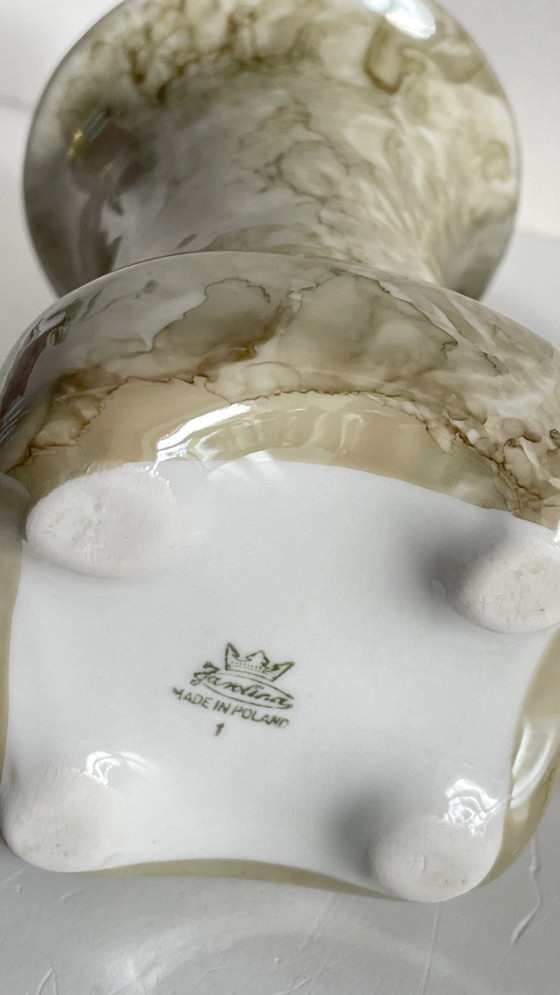 Image 1 of Karolina-Porzellanvasen, Polen, 1970er/80er Jahre