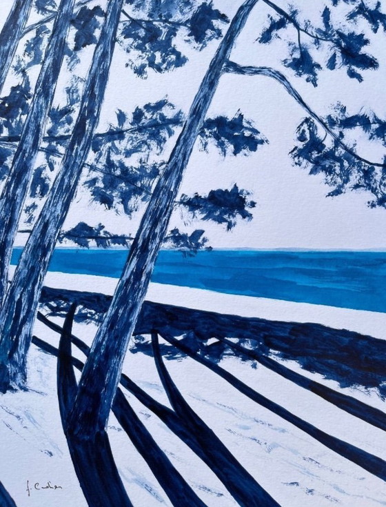 Image 1 of Ink on white fabriano paper.  Format 40x30cm.