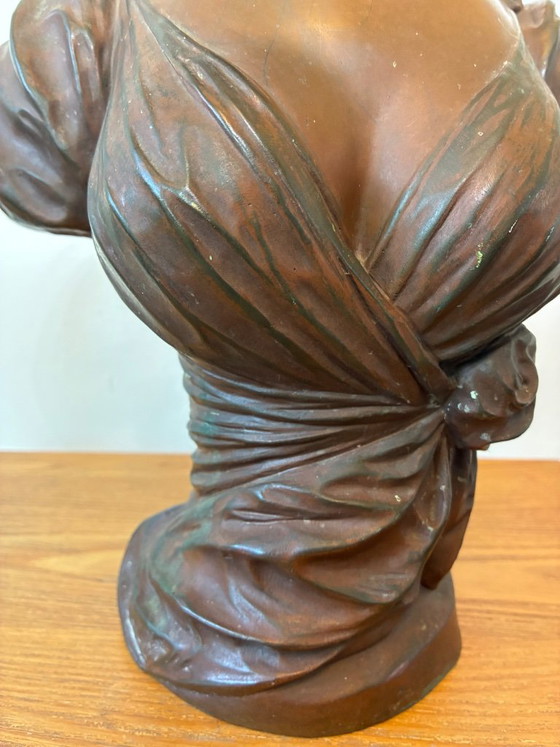 SELTENE Museumsqualität Jugendstil Bronze Büste von Marcel Début – Bildhauerei (photo 9 of 19)