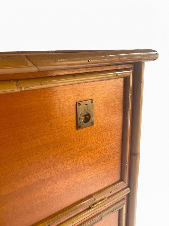 Image 1 of Vintage rotan commode DAL VERA - Italy