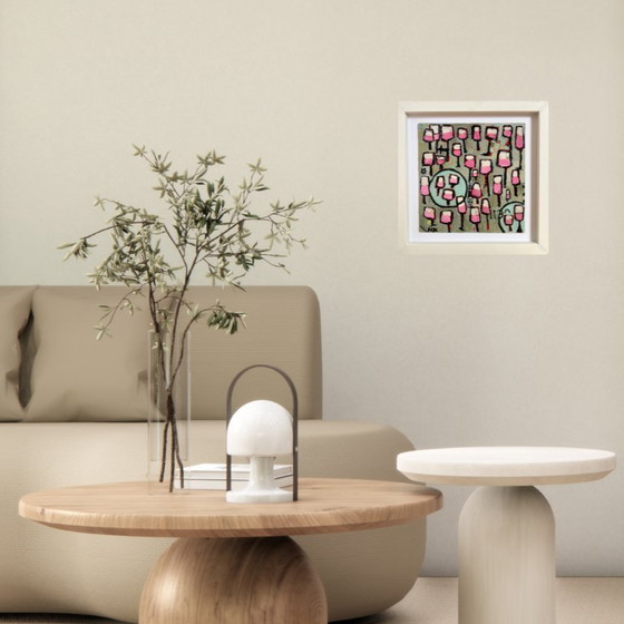 Image 1 of PINK GLASSES AND BLUE CIRCLES