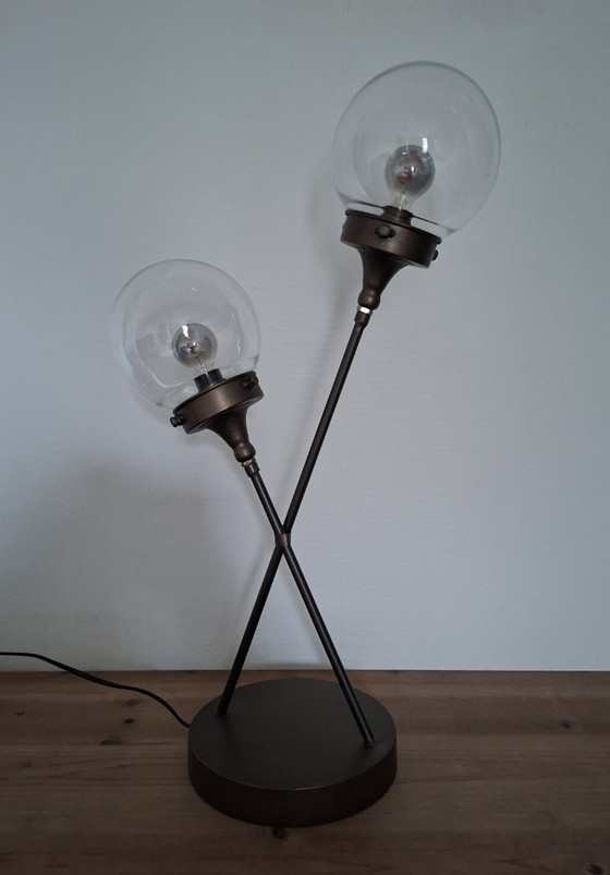 2 Design Lampen Tafellampen/ Vloerlampen. – Metal (photo 11 of 13)