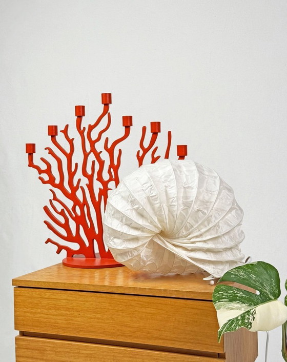 Image 1 of rara lampada da tavolo vintage Ikea "Enklav" in carta – Svezia, anni '90