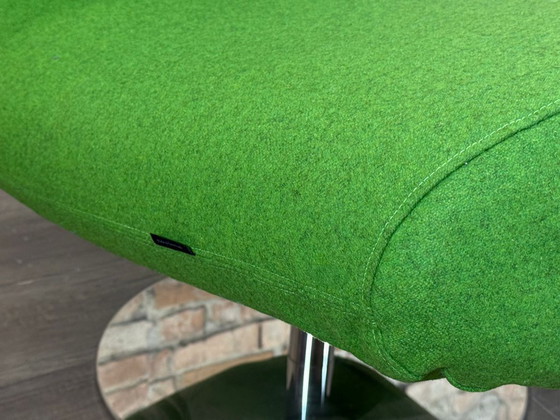 Softline Rio Pouf – Green | Busk+Hertzog – Armchairs, Textile, Chrome (photo 12 of 14)