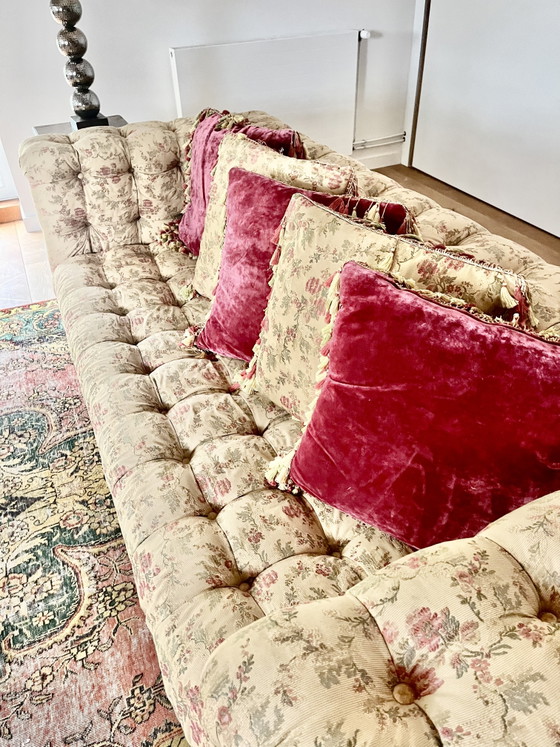 Klassisches englisches 3-Sitzer-Sofa – Textile (photo 5 of 13)
