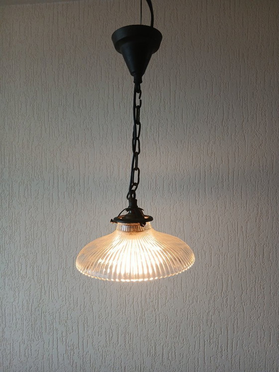 Image 1 of Lampada a sospensione Holopane Francia - Art Deco