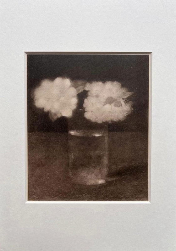 Image 1 of Jan Mankes 1889-1920 / Verre héliogravure original à motif de fleurs de pommier, 1923