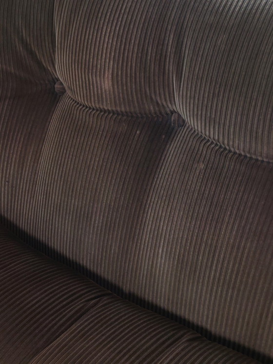 Image 1 of Set van twee Amanta Cord fauteuils en sofa's van glasvezel, ontworpen door Mario Bellini C&B Italy.