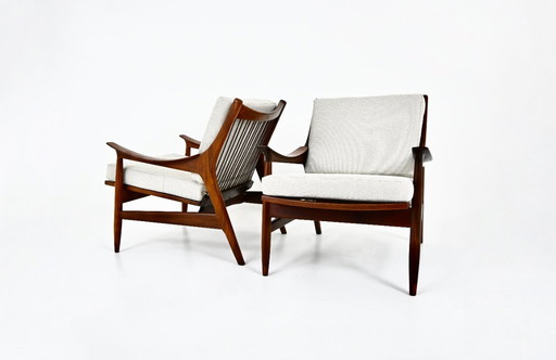 Fauteuils scandinaves, 1960s Set of 2