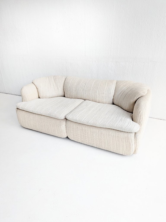 Image 1 of Divano 'Confidential' di Alberto Rosselli per Saporiti anni '70 