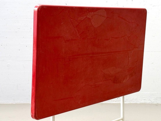 Tavolo Pieghevole Vintage Svizzero – Rosso & Bianco, Mid-Century – Tavoli da giardino, Altro (photo 8 of 15)