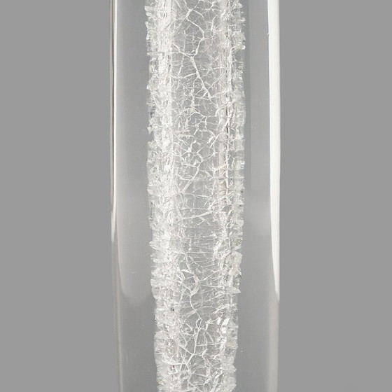 Image 1 of Klare Glasvase von Alfredo Barbini für Barbini, 1970er Jahre