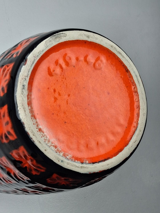 Image 1 of Vintage Scheurich 419-48 Fat Lava Floor Vase
