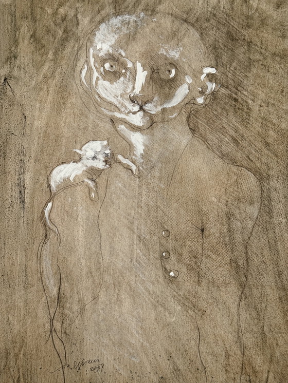 Image 1 of Robert Detheux - dipinto surrealista del 2008