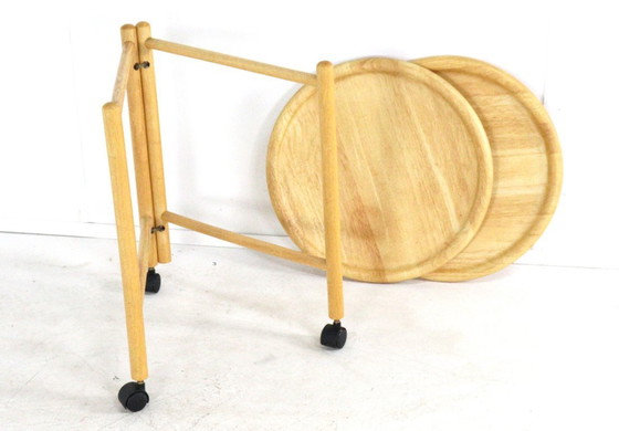 Image 1 of Trolley met losse dienbladen attr. Jens Quistgaard vintage