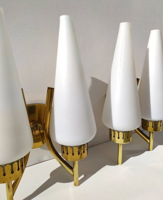 Image 1 of Applique di Angelo Lelli per Arredoluce, anni '50, set di 2