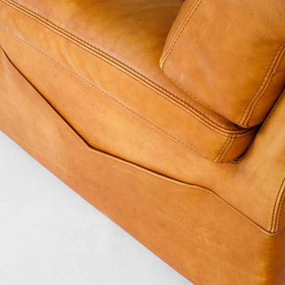 Poltrona in pelle cammello, realizzata da Roche Bobois. Vintage - Francia, anni '80. – Poltrone, Leather (photo 16 of 18)