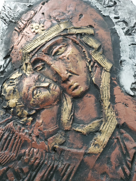 Image 1 of Plaque Madonna and Child Jesus