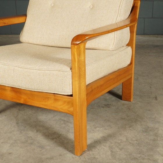 Image 1 of Vintage Danish armchair - walnut - 1960s