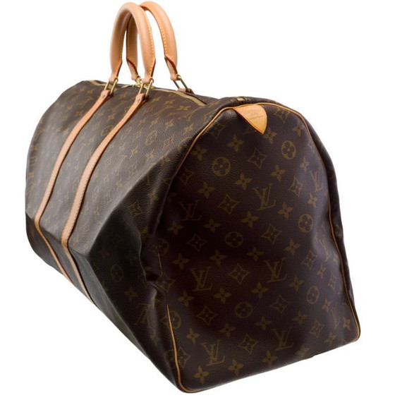 Image 1 of Sac LOUIS VUITTON Keepall en Toile Marron - 103439 Prix soldé