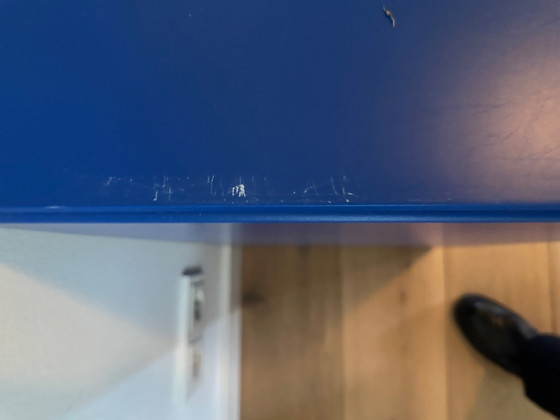 Image 1 of 4x blauwe kastjes van Montana (2 x deurtjes en 2 x laden)