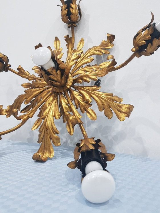 Image 1 of Lámpara de techo, Hans Kogl, Alemania, década de 1960, estilo Hollywood Regency.