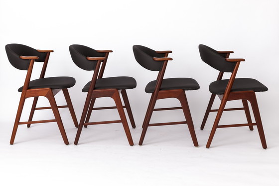 Image 1 of Set of 4 Danish Teak Dining Chairs by Korup Stolefabrik – 1960s Mid-Century Modern Design