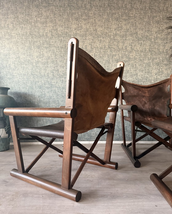 Image 1 of Pair of PL22 Lounge Chairs with Ottoman by Carlo Hauner & Martin Eisler for OCA, Brazil, 1960s