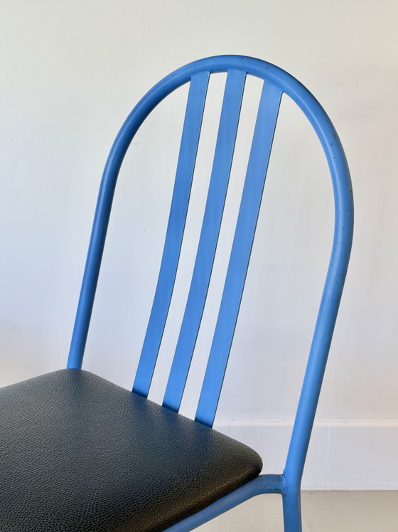 Set of 3 Dining Chairs by Robert Mallet-Stevens, Model 222, Pallucco, Italy, 1980s – Eetkamerstoelen, Metal (photo 14 of 15)
