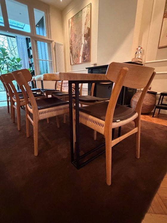 Image 1 of VANOUDS Amsterdam — massief eiken boomstamtafel, 280 cm (live edge)