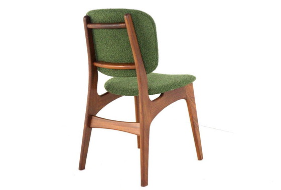 Image 1 of Set van 6 Nederlandse eetkamerstoelen stoelen vintage gestoffeerd