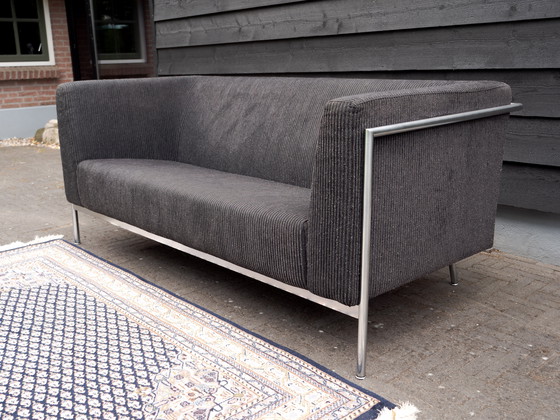 Image 1 of Harvink Mr Blues Design canapé | 2,5 places | velours côtelé noir