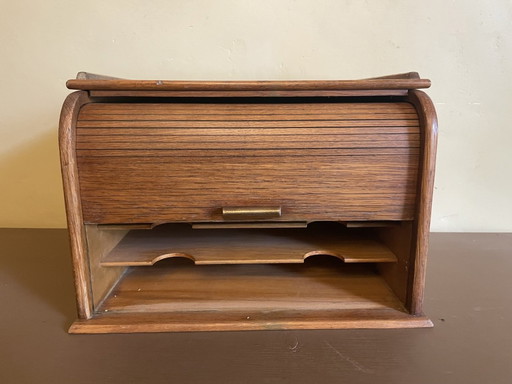 Desk Shutter cabinet Post box Art Deco 1930s French