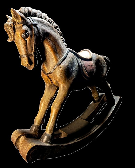 Cavallo a dondolo vintage in legno (Clayre & Eef) – Oggetti decorativi, Wood (photo 3 of 7)