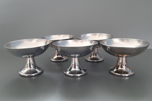 Ice cream sundaes Alessi Alfra Italy '50 – servies, rvs