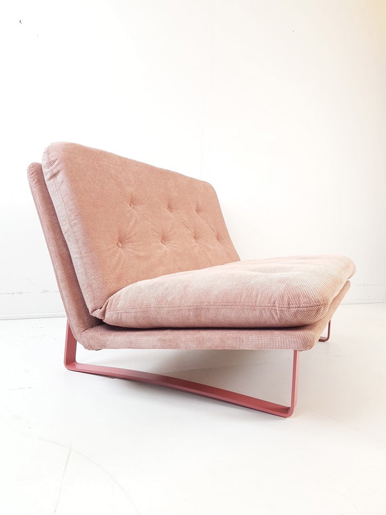 Image 1 of Banc deux places vintage Artifort Kho Liang Le, rose, neuf