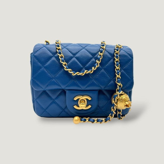 Image 1 of Chanel Square Mini Pearl Crush Bag