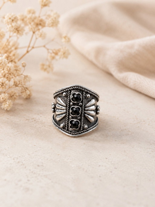 925 Sterling Silber Ring 1990er ungetragen