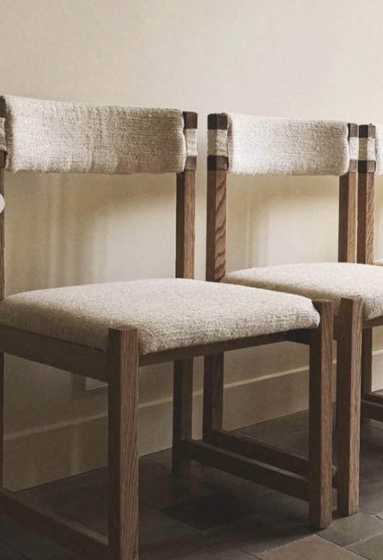 Chaises de salle à manger brutalistes – Decoene, Bois (photo 4 of 5)