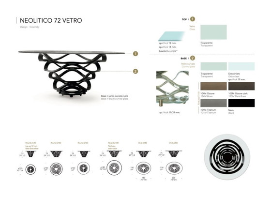 Image 1 of Large original Reflex Neolitico 72 design table, conference table
