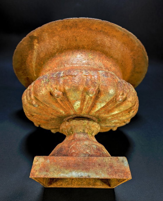 Antieke gietijzeren plantenbak – Medici-basin op voet – 27 cm – 5,5 kg – Cast Iron (photo 7 of 10)