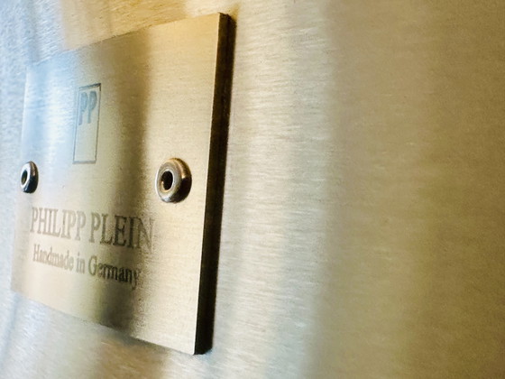 Image 1 of Lampada da terra barocca in acciaio inox LOUIS X di Philipp Plein 185 cm