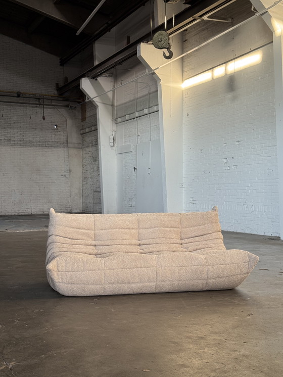 Image 1 of Ligne Roset Togo 3 Plazas Boucle Beige