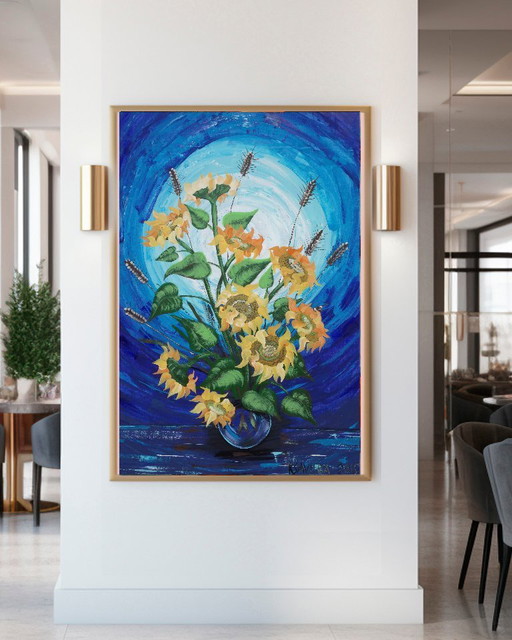 Sonnenblumen-Gemälde B047