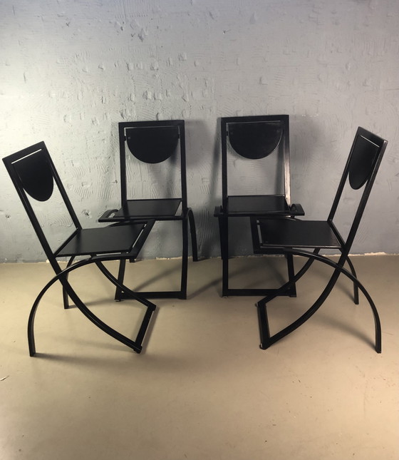 Image 1 of 4x Chaises à sinus de Karl Friedrich Förster