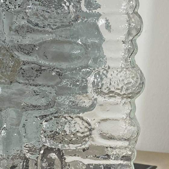 Vierkante Wandlamp Plafondlamp Transparant Glas Vintage Armatuur 1970 1980 – Wandlampen (photo 4 of 8)