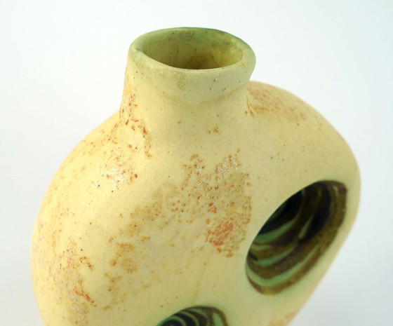 Image 1 of greek vintage VASE by nikos dazelidis, 1960s/70s, signed, sculptural form, space age