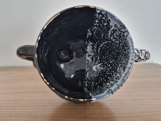 Image 1 of Schwarz-weiße Tripod-Vase