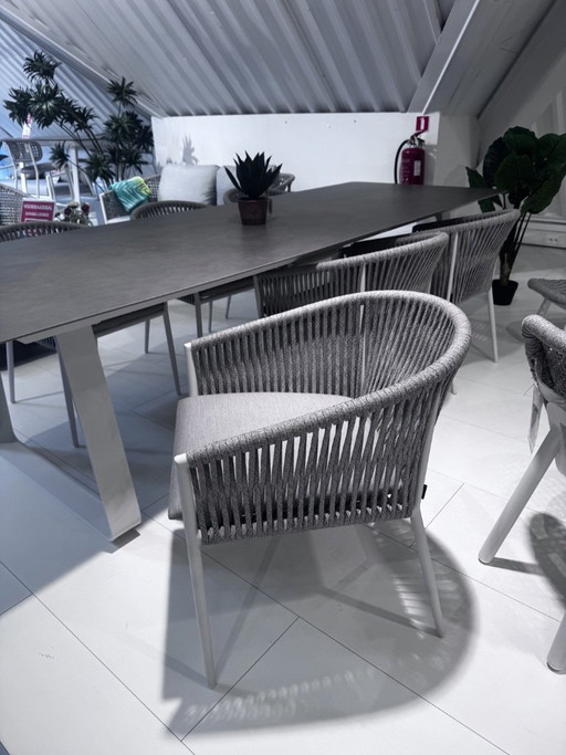 Fortuna garden chair set of 6 including cushions