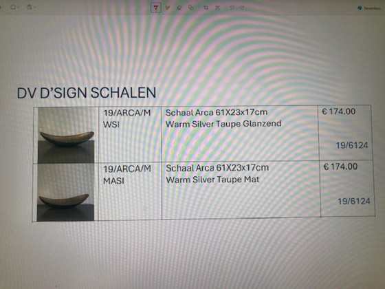 Image 1 of DV D'sign Arca Bowl (61cm) + Deco Ball – Warm Silver Taupe